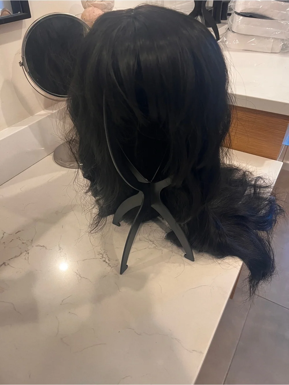 Black Long Wavy Women's Lace front full wig NEW